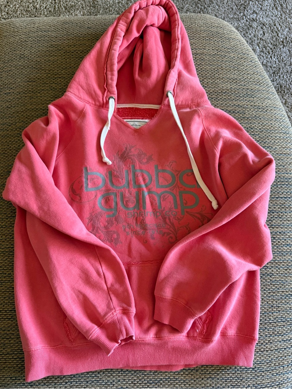 Women's Pink Bubba Gump-San Francisco Hooded Sweatshirt